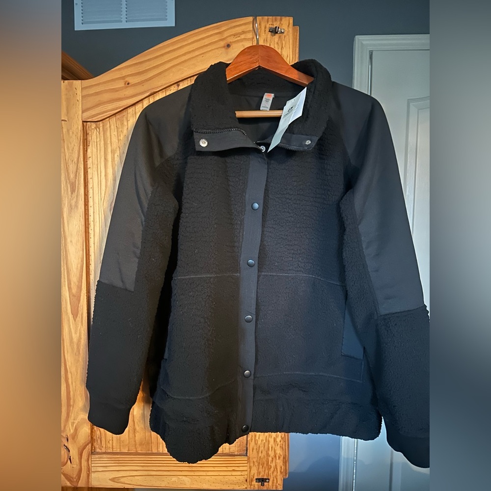 NWT Mono b mixed-fabric bomber jacket